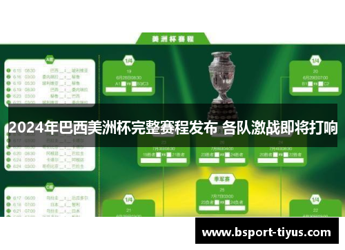 2024年巴西美洲杯完整赛程发布 各队激战即将打响 2024年巴西美洲杯完整赛程发布 各队激战即将打响