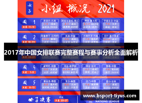 2017年中国女排联赛完整赛程与赛事分析全面解析