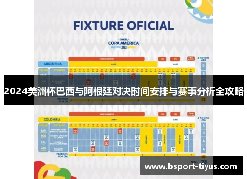 2024美洲杯巴西与阿根廷对决时间安排与赛事分析全攻略 2024美洲杯巴西与阿根廷对决时间安排与赛事分析全攻略